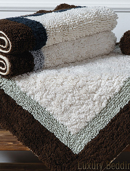 Полотенце для ног (коврик) SOHO 55*90 chocolate/seafoam/ivory от L'appartement