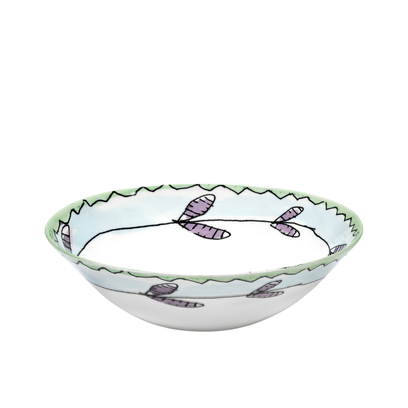 Сервировочный салатник Midnight Flowers, 18 см